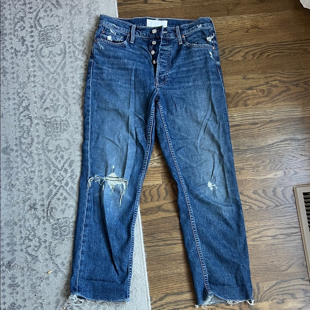 Distressed Blue Women's Jeans